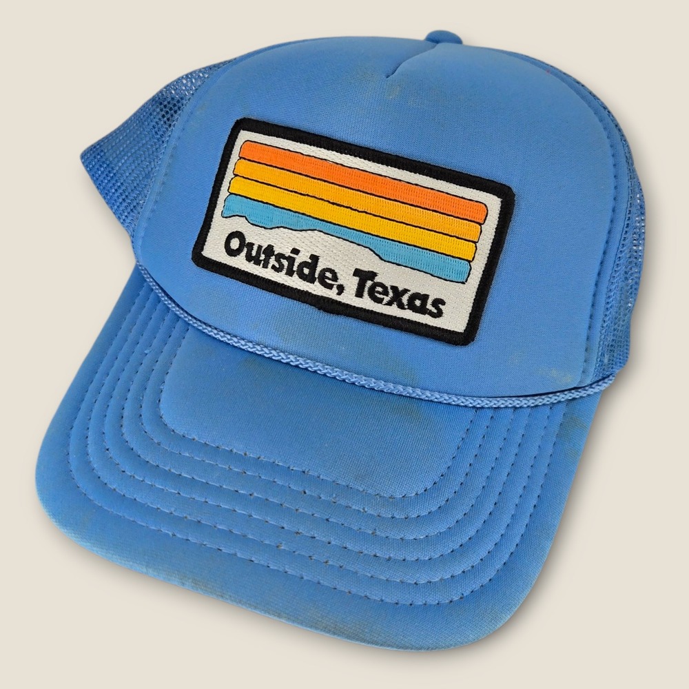 Outside, Texas Trucker Hat Hill Country Sunset 2020 Austin TX Voices Cap Outdoor